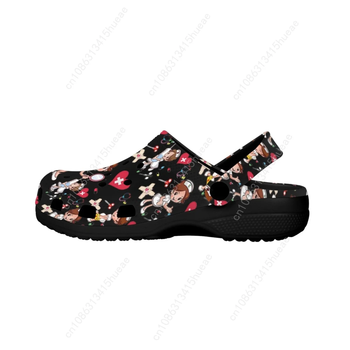 NURSE Design Summer Beach Sandals Non-slip Breathable Home Bathroom Shower Slippers Nursing Adult Casual Flat Slides Female 2023