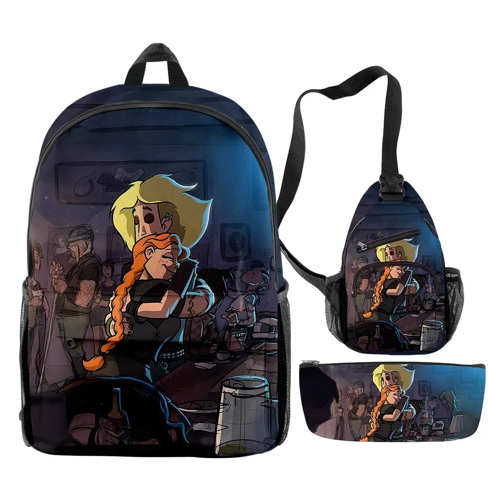Metal Familia Web Series 3 Pcos S/Set Saco Escolar De Viagem Crossbody Bagl Lajis Saco Terno Para Criancalas Aldult 2024
