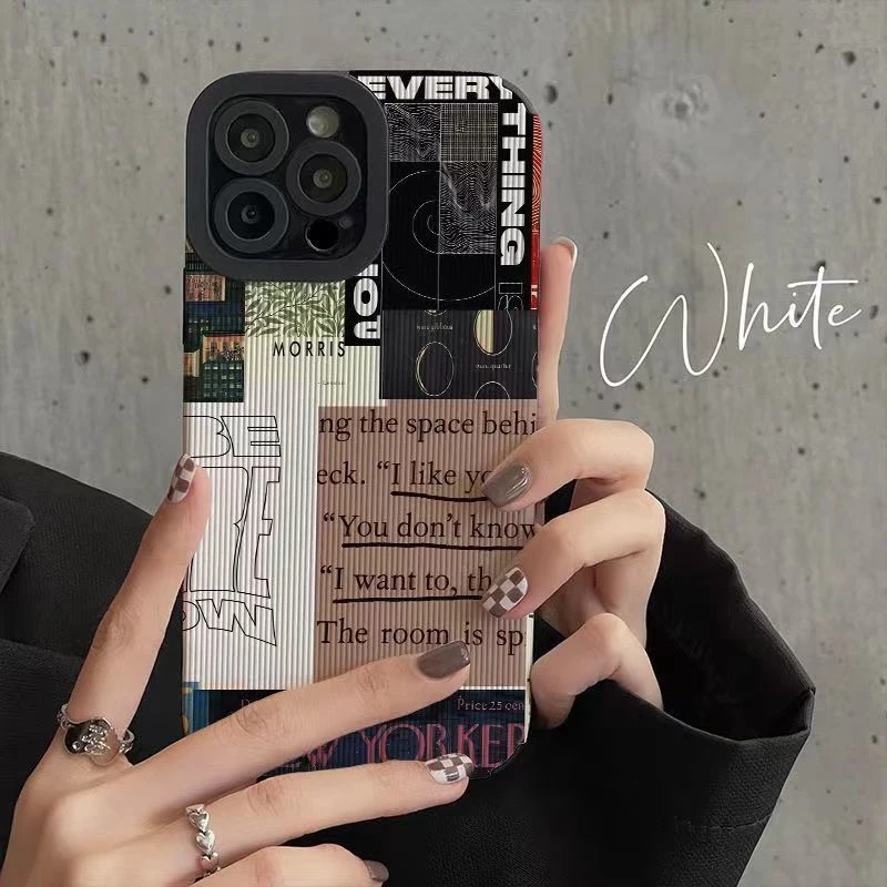 Painted Pictorial Phone Case For iPhone 13 14 11 12 15 Pro Max 14 15plus 7 8Plus X XS Max XR Shockproof Soft Case Back Cover- S2ebbe8a2d56b45e6ab8f6d66c69e953fT