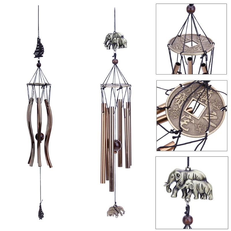 Outdoor Garden Yard Home Living Wind Chimes 6Tubes Hanging Ornament