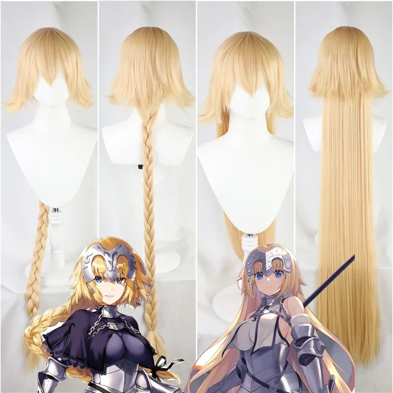 

Jeanne D'Arc Wig Fate/Grand Order FGO Ruler Long Blonde Braided Wigs Fate Apocrypha Cosplay Synthetic Hair for Halloween Costume