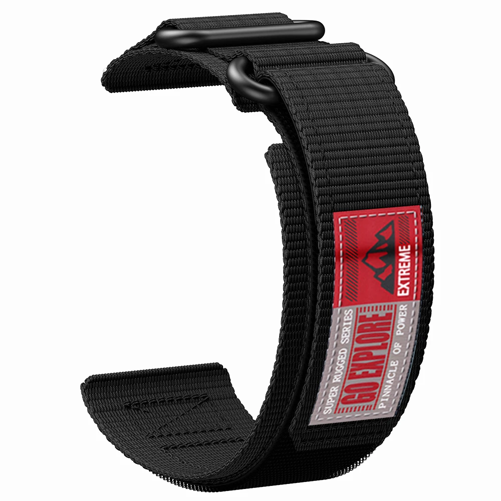 Nylon Velcro Loop Watch Strap, 22mm