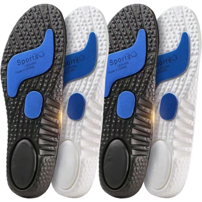 4PCS Breathable Insoles for Shoes Sole Shock Absorption Deodorant Cushion Sport Insoles for Feet