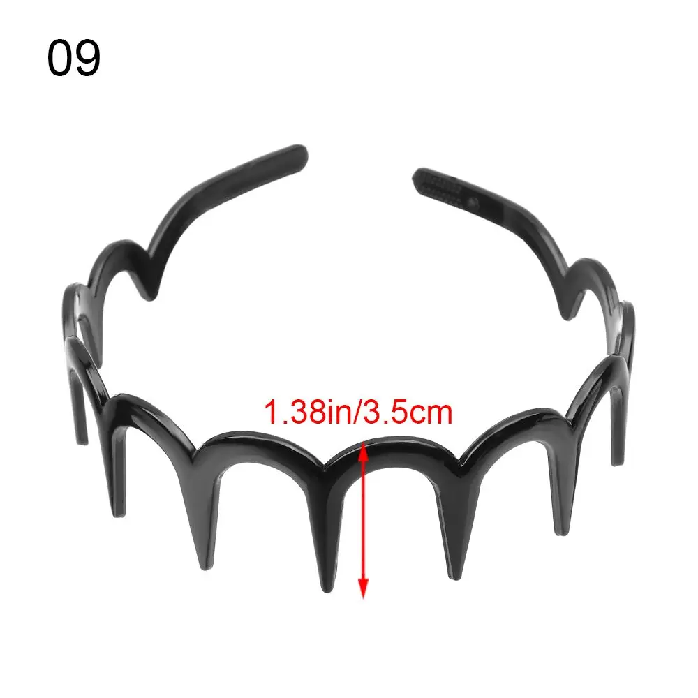 Wavy Hair Band Unisex Hairband for Men Women Sport Hair Hoop Non-slip Headwear Accessories Outdoor Fashion Yoga Head Band