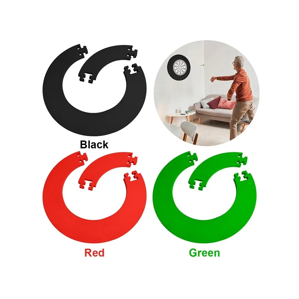 18in Lightweight EVA Dartboard Surround Jigsaw Ring Removable Wall Dart Board Backboard for Indoor Gaming