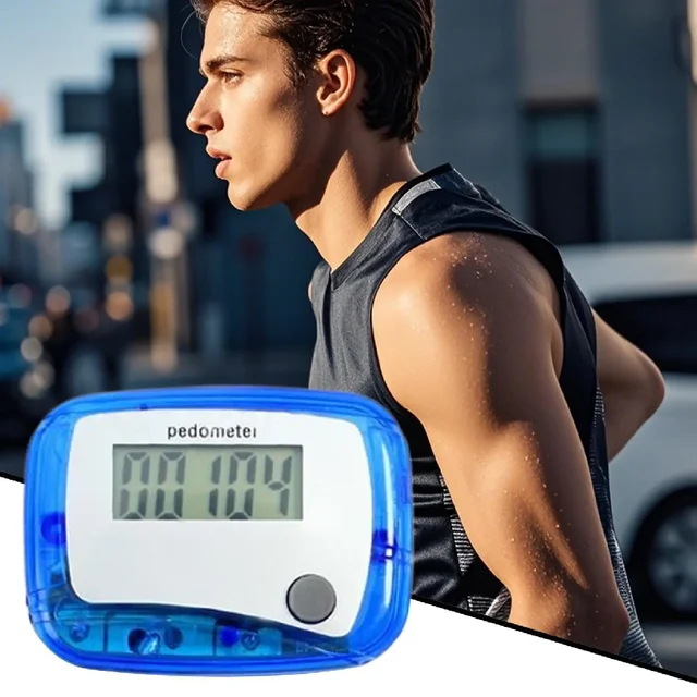 Digital LCD Pedometer with Clip Walking Running Step Counter Step 99999 Mini Step Meter for Outdoor Jogging Training Walking 5