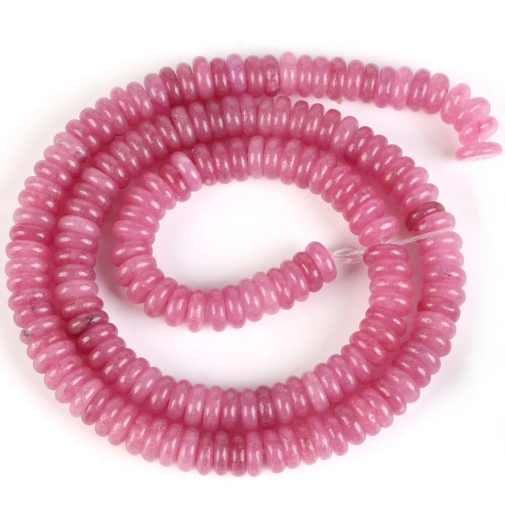 2X6mm Natürliche Flache Disc Runde Stein Tiger Auge Amazonit labradorit Rondelle Perlen für Schmuck Machen DIY Charme Armband Ohrring – Detail 12