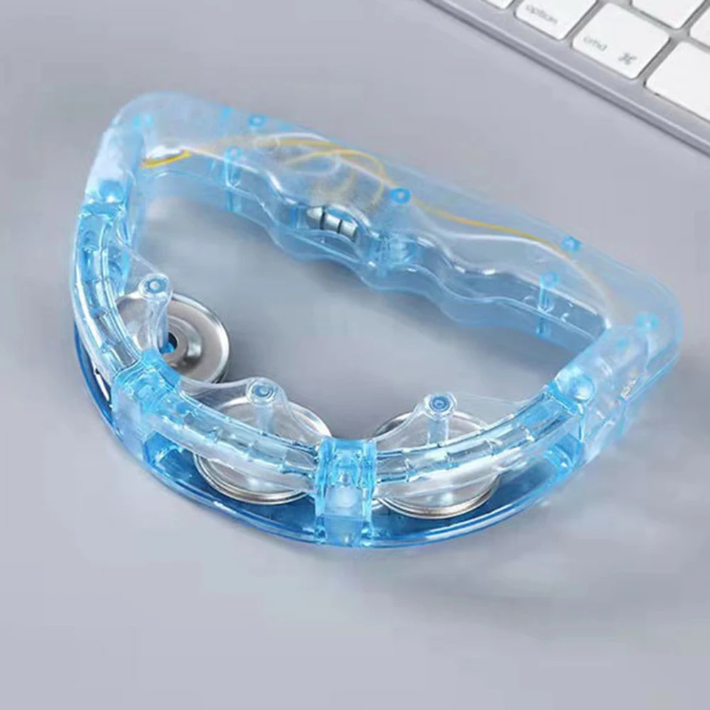 Flashing Tambourine LED Noisemakers for Party Kids Musical Instrument Shaking Sensory Toys