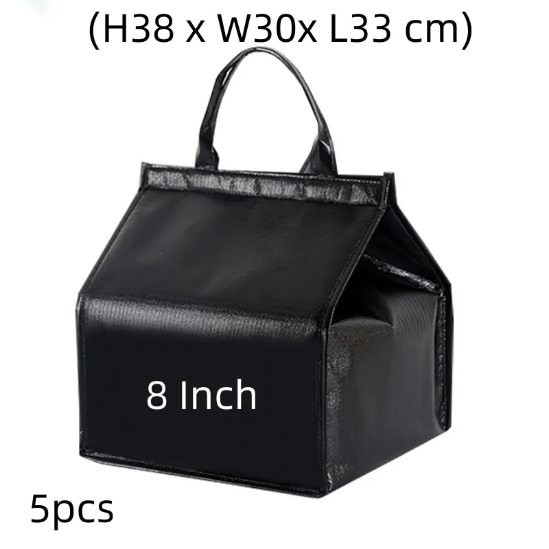

8 Inch Portable Cooler Cake Insulation Nonwoven Bag Thermal Foldable Waterproof Aluminum Foil Food Delivery Multifunction