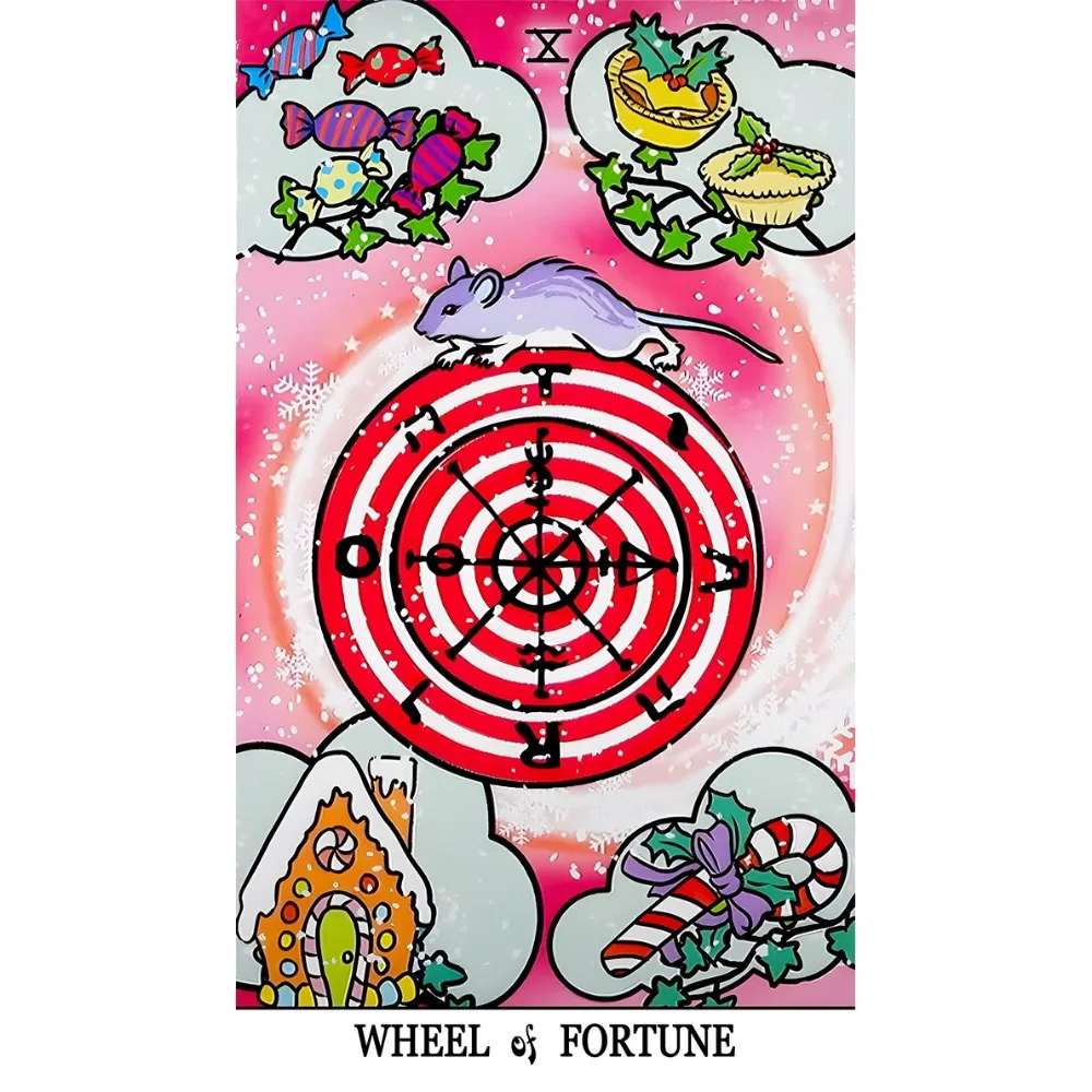 Winter Waite Tarot 78 Pcs Images 12*7cm Shown Against A Wintry Background Based on RWS System Rider Tarot 6