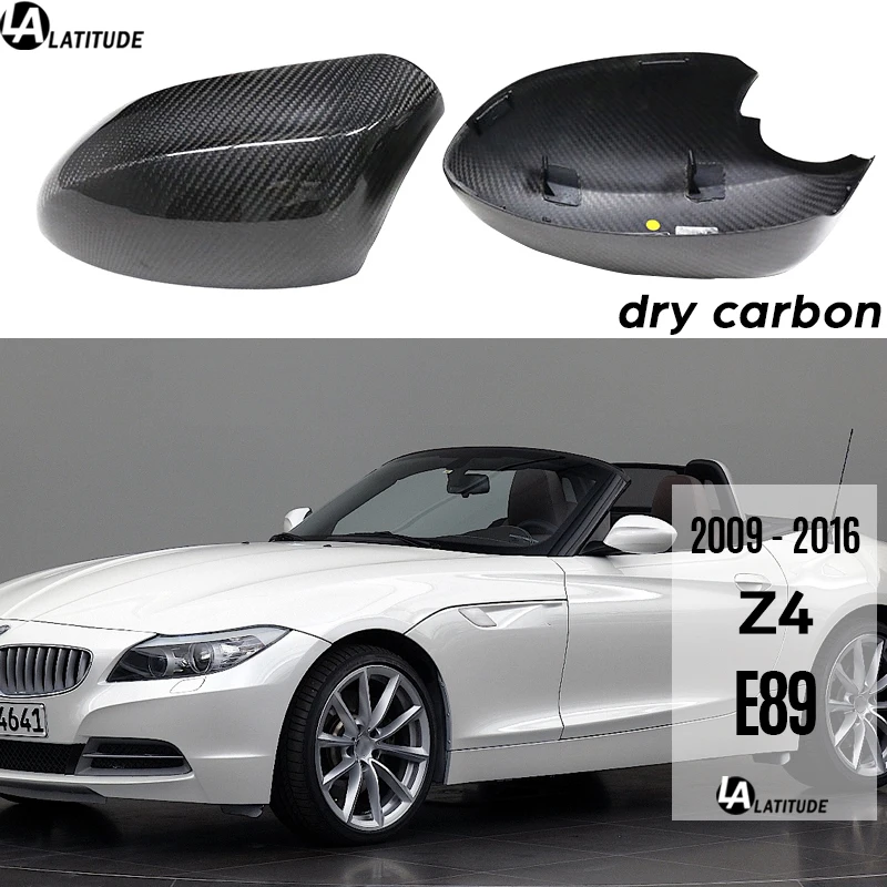 

1 Pair Z4 E89 Mirror Case Dry Carbon Fiber CF Wing Mirror Cap Covers for BMW 2009 - 2016 Z4 Roadster xDrive20i 23i 28i 35i