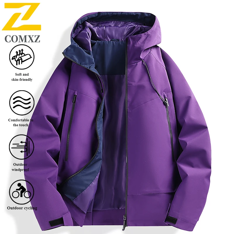 EiAO windbreaker Yama Style Solid  Men Women Waterproof Windproof Loose Fit Outdoor Jacket Coat for Hiking Camping Fishing 2025