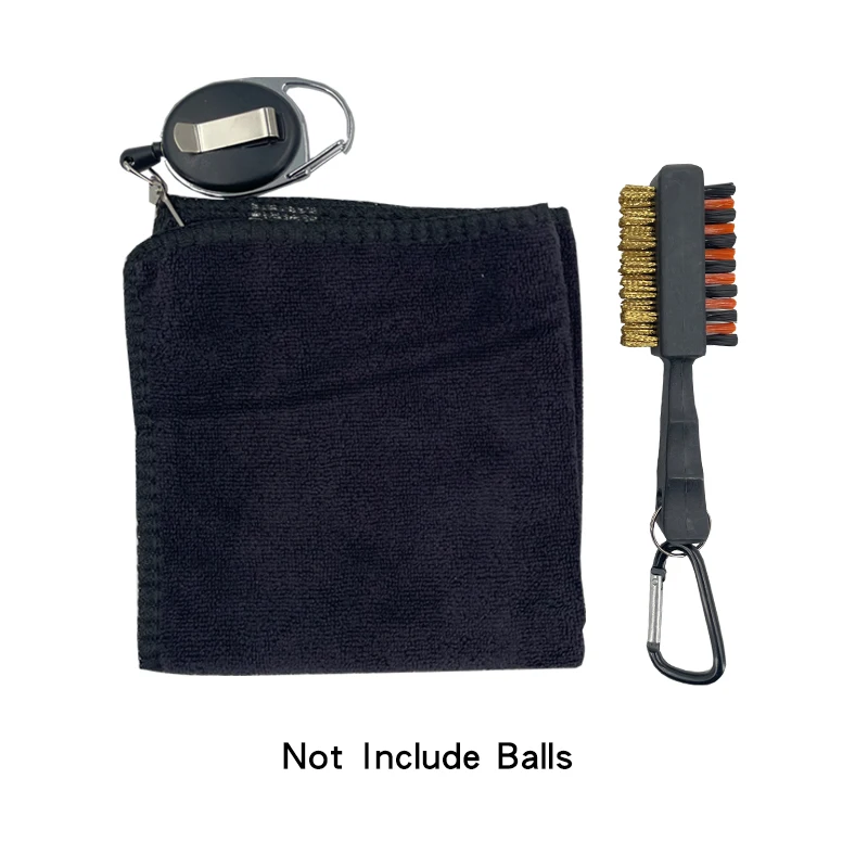 Deluxe Golf Club Cleaner Brush with Carabiner and Groove Sharpener - Premium Golf Sports Accessory