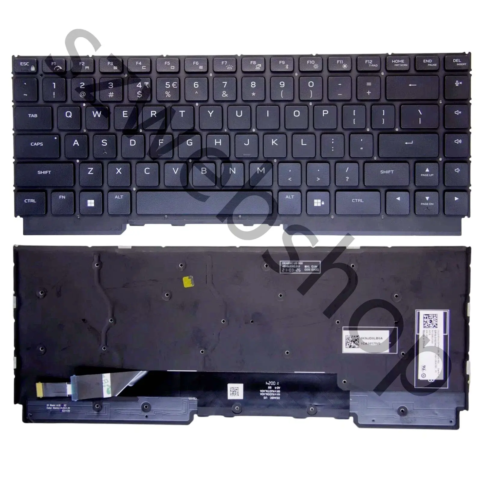 New Laptop Keyboard For Dell Alienware M15 R5 M15 R6 M15 R7 US English ...