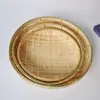 Woven Bamboo Tray Basket Wicker Bread Basket Handmade Bamboo Woven Basket Tray 3