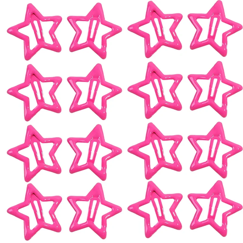 12 Stück Stern Haarspangen – Metall, Bunt, Ca. 2,5-3 Cm, Für Frauen & Mädchen