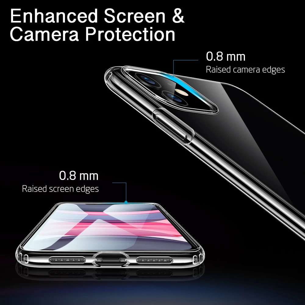 iphone 13 mini mobile phone cases ESR Case for iPhone SE 2022 SE 13 12 11 Pro X XR XS Max 8 7 Plus Phone Case TPU Clear Transparent Case for iPhone 13 12 Pro Max iphone 13 mini flip case