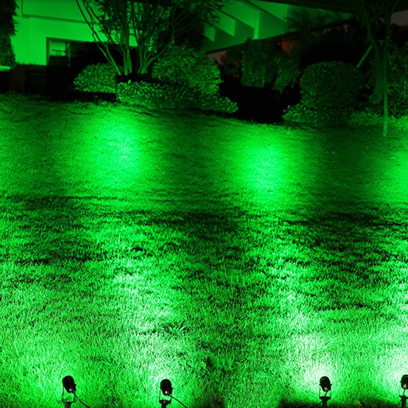Garden Lighting LED 6W 9W 12W RGB DC12V Waterproof Outdoor Lawn Lamp AV85-265V COB 3W Spike Light Path Spotlights