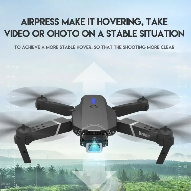 

Mini Drone Obstacle Avoidance Aerial Photography Professional HD Camera Brushless Folding Quadcopter Toys Gifts New E88