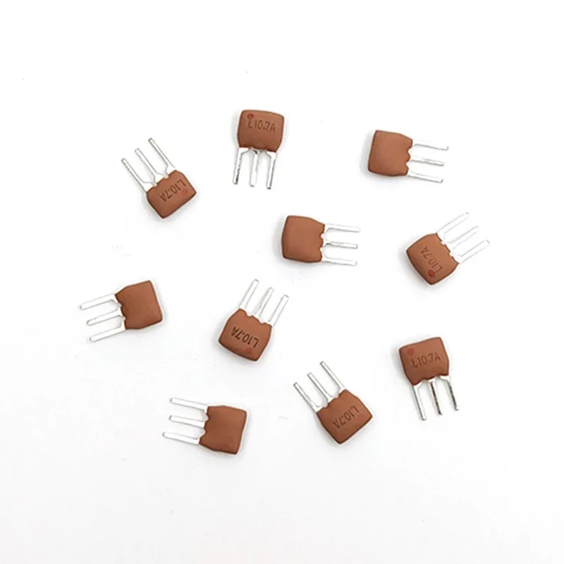 10PCS Ceramics Wave Filter 10.7M 10.7MHZ 10.700MHZ In Line Crystal Oscillator 3 Feet