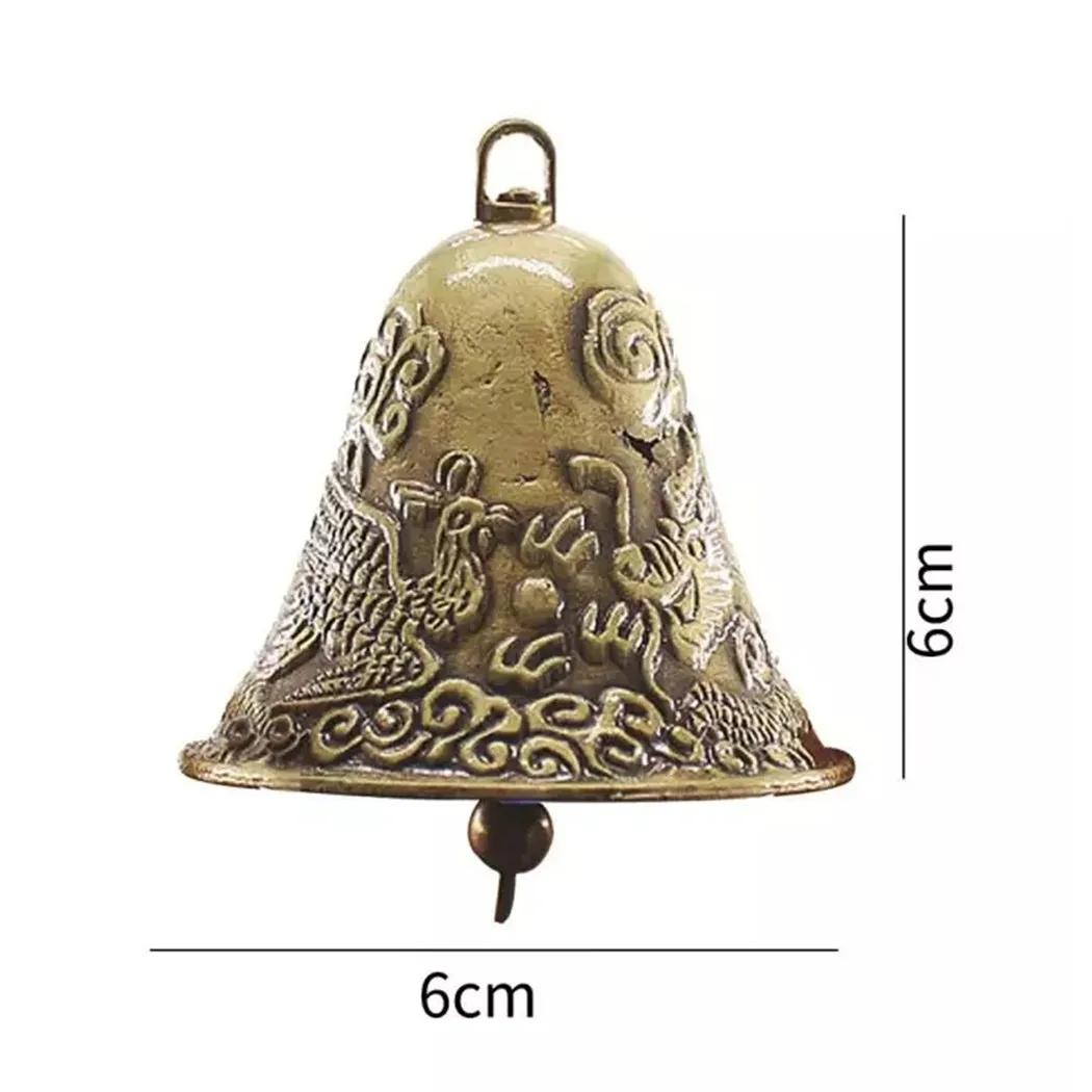 Antique Bells Zinc Alloy Grazing Horse Cow Brass Bells 6*6cm