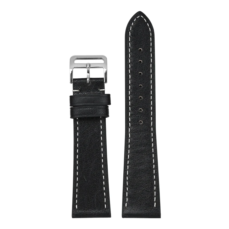 Genuine Leather Retro Watch Strap with Quick Release Bar