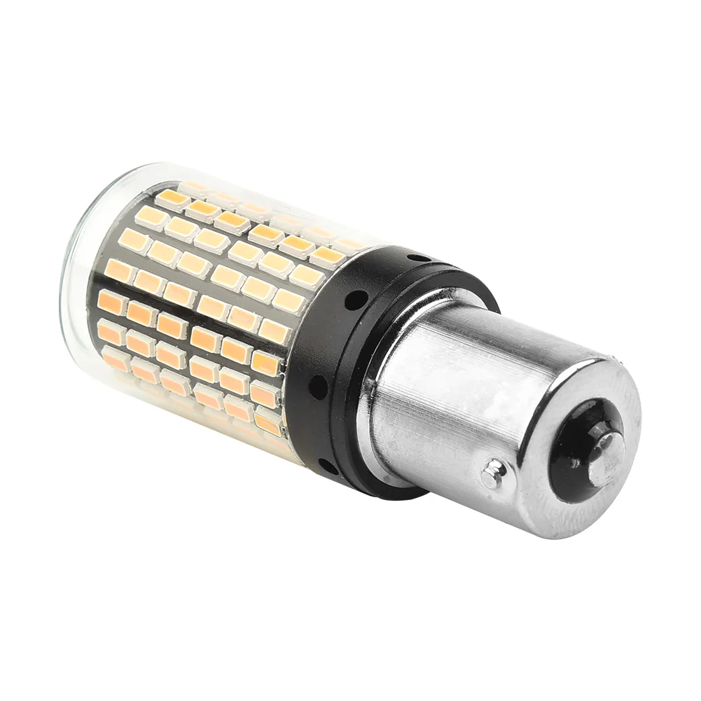 PY21W 5009 BAU15S 7507 Led-lampen Led CanBus Lampe Für Blinker Licht Reverse Rücklicht Bernstein Blinker 144SMD Vollständig Dekodiert – Detail 11