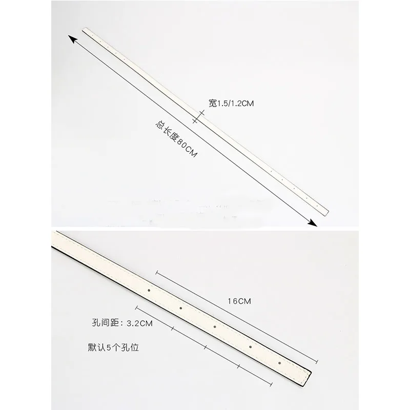 2Pcs 80cm Tote Bag Belt Detachable Leather Handle Strap Band Lady Shoulder Bag DIY Replacement Short Handbag Bag Strap Custom
