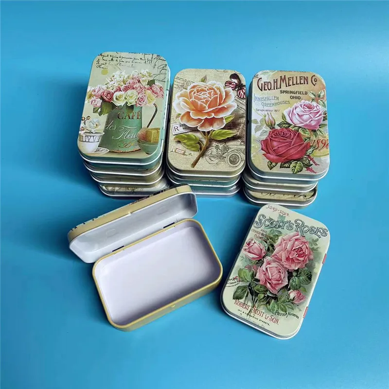 Mini Boîtes Rangement Décoratives Lot 8 Mini Boîtes Fer Blanc