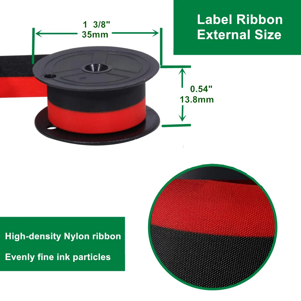 thumbnail image 2 of Black/Red Color CAL.RIBBON GR24 Compatible With Calculator Ink Spool R 2 of 10