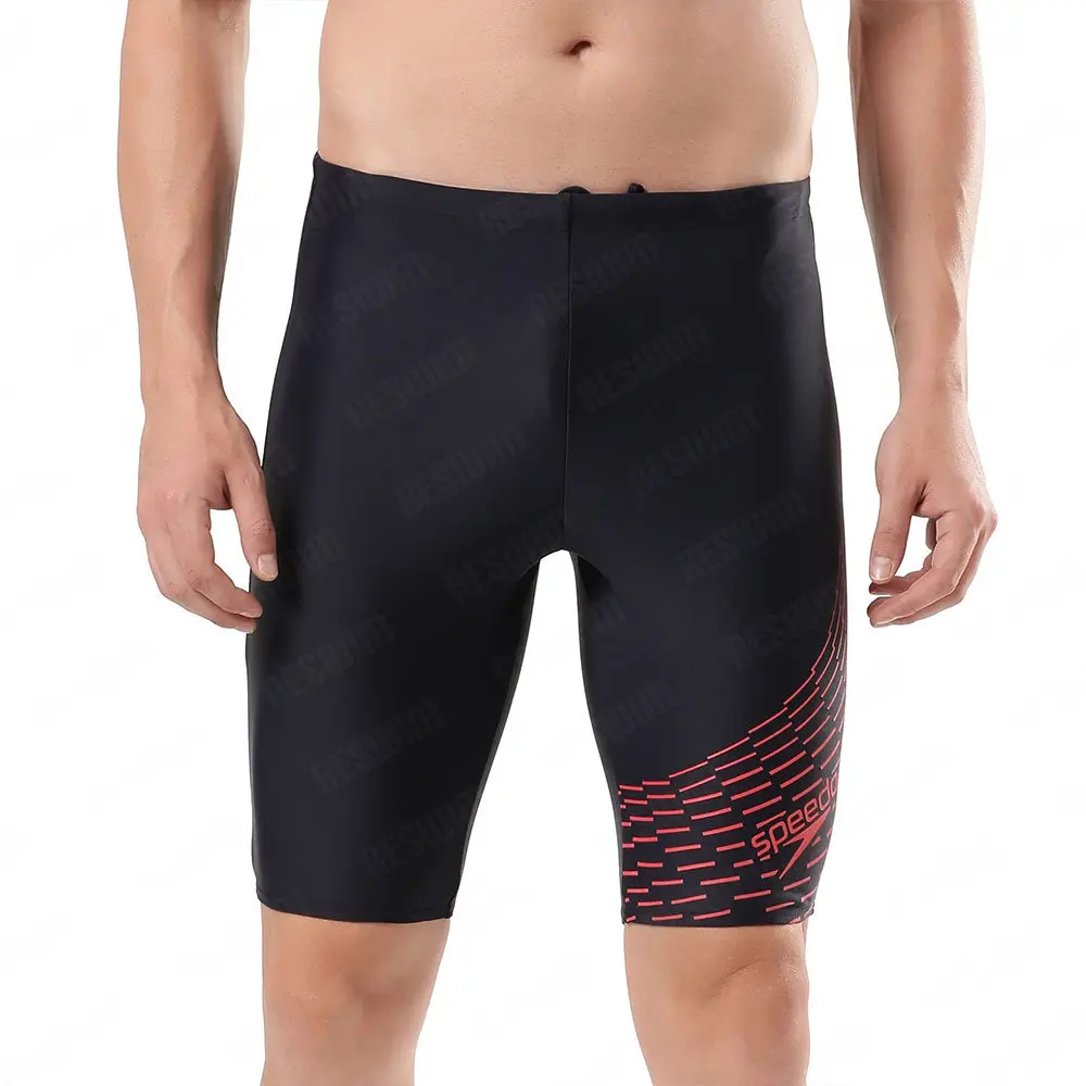 2025 Men's Swimming Trunks Swim Jammer Swimsuit Shorts Endurance Athletic Training Swimwear Quick Dry Pants Beach Tights Shorts 3