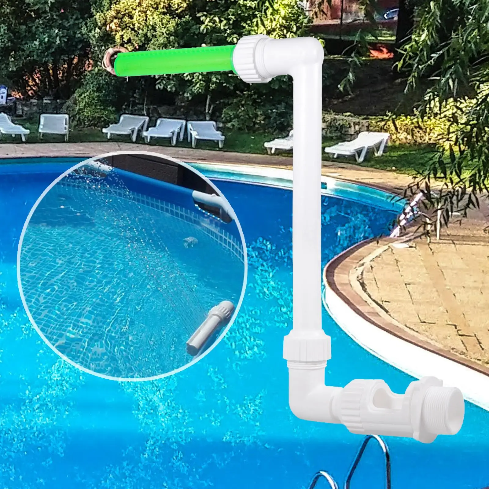 Fuentes de cascada para piscina, luces LED de colores, rociadores de fuente  para piscina, Enfriador de agua para piscina, dispositivo de aspersor para  decoración de patio - AliExpress