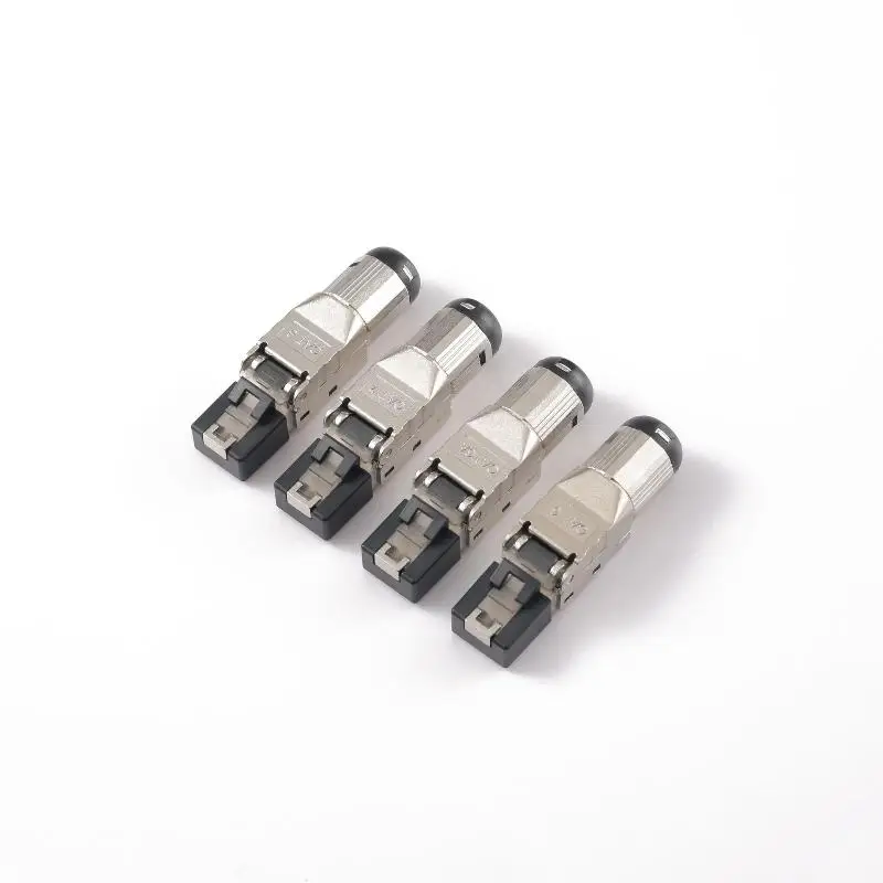1Pcs RJ45 차폐형 툴리스 모듈형 종단 플러그 RJ45 Cat8 Cat7 Cat6A 커넥터 22AWG-24AWG용 2000MHz 40G LAN 케이블