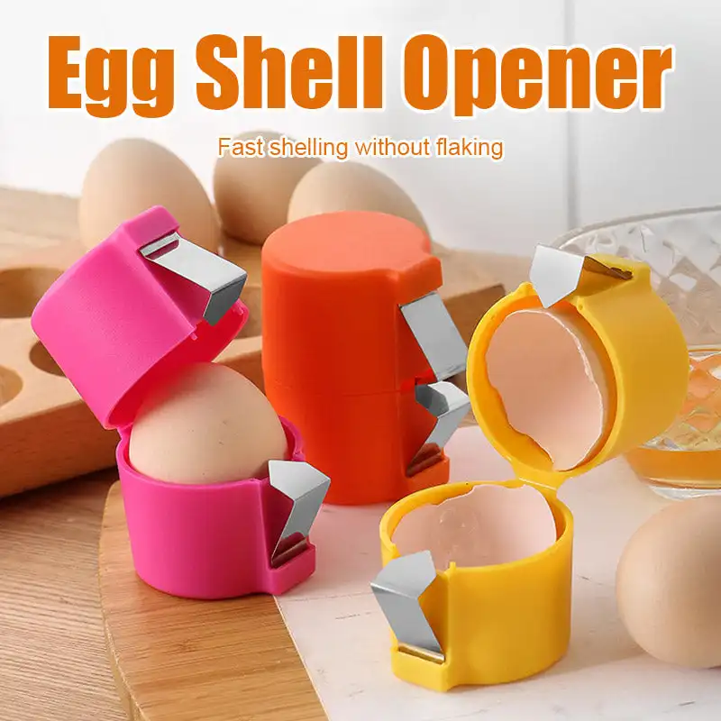 Portable Egg Opener Kitchen Handheld Shell Crusher Household Press Separator Eggshell Separator Egg Separator Egg Shell Opener