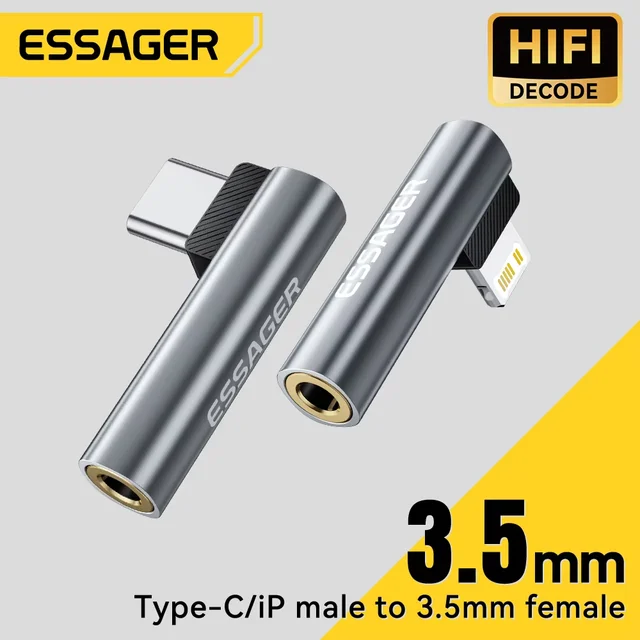 Essager L-Shaped Type-C to 3.5mm Audio Adapter 1