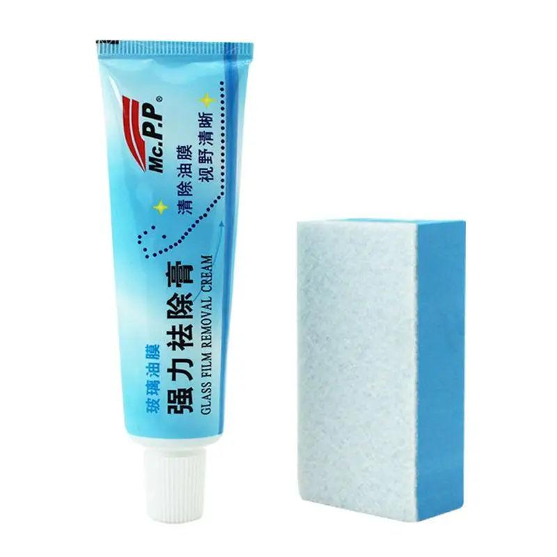 

1pcs Universal Car Glass Polishing Degreaser Cleaner Oil Film Clean Polish Paste For Bathroom Window Glass Windshield Windscreen