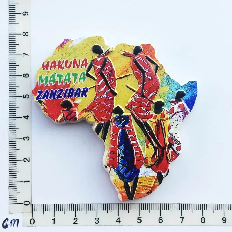 Calamita Frigorifero 3D Zanzibar Tanzania - Souvenir Viaggio, Decorazione Casa, Resina E Magnete