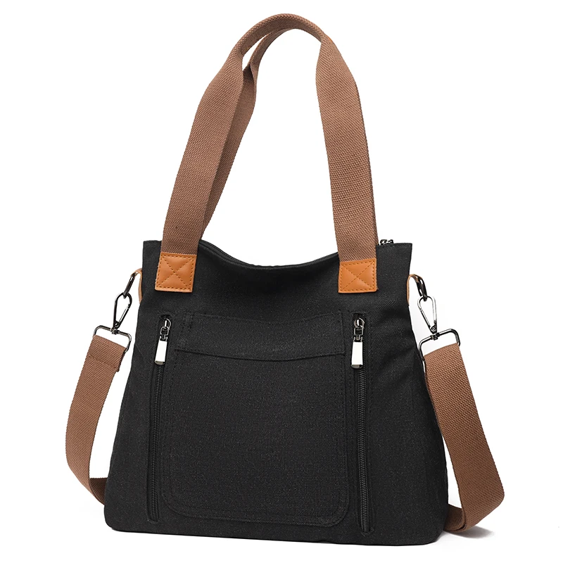 1 men's vintage canvas crossbody bag, casual travel shoulder bag with adjustable shoulder straps, tote bag