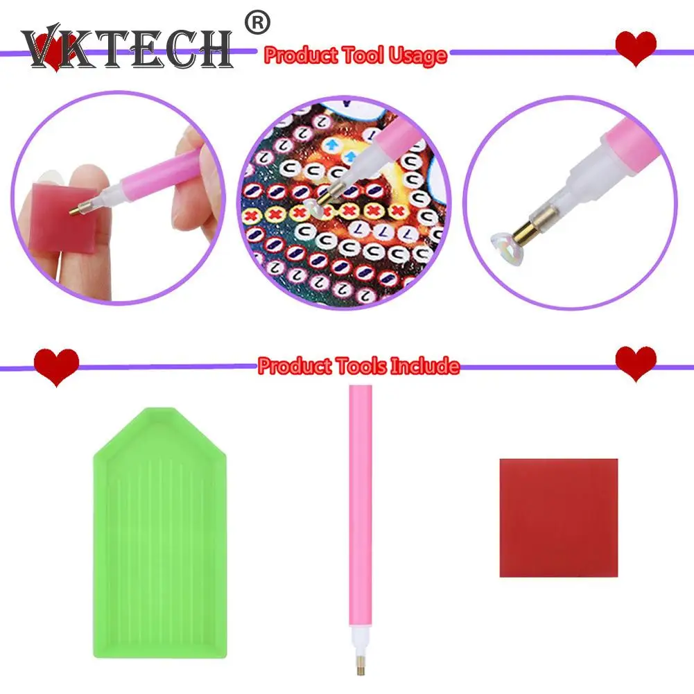 DIY Diamond Painting Keychains Kit Cute Animal Rhinestone Art Mosaic Keyring Women Bag Hanging Pendant