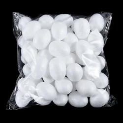 9/7/6/5cm Unfinished White Easter Eggs 20 Pcs Bird Pigeon Eggs Painted DIY Craft Kids Gift Easter Party Deorations for Home