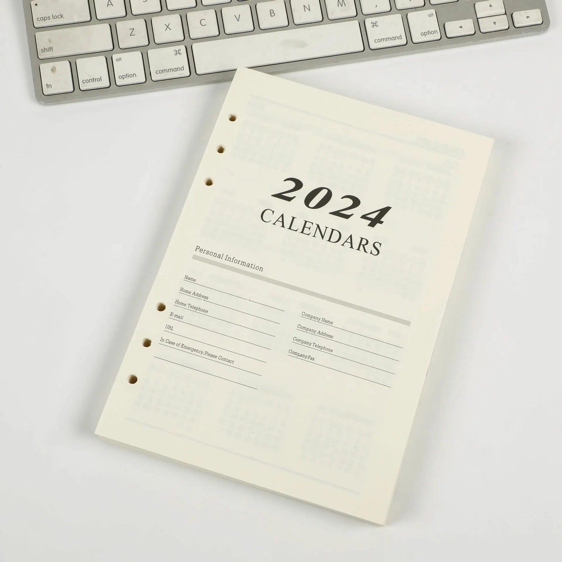 2024 Weekly Planner Printable, Weekly Journal Agenda Refill