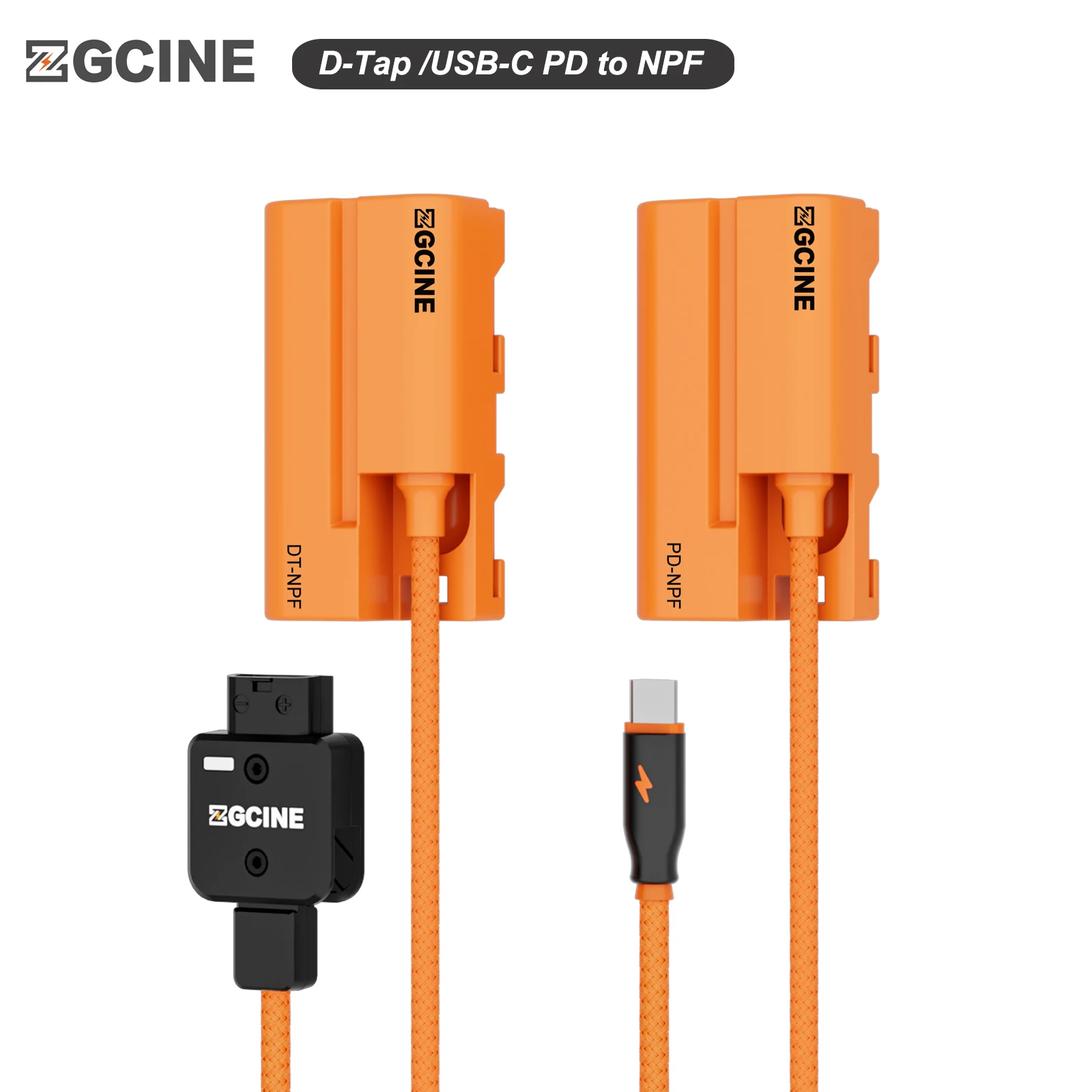 

Кабель Аккумуляторный ZGCINE USB-C PD / D-Tap к NPF, плетеный провод, источник питания для видеозаписи, прямого эфира