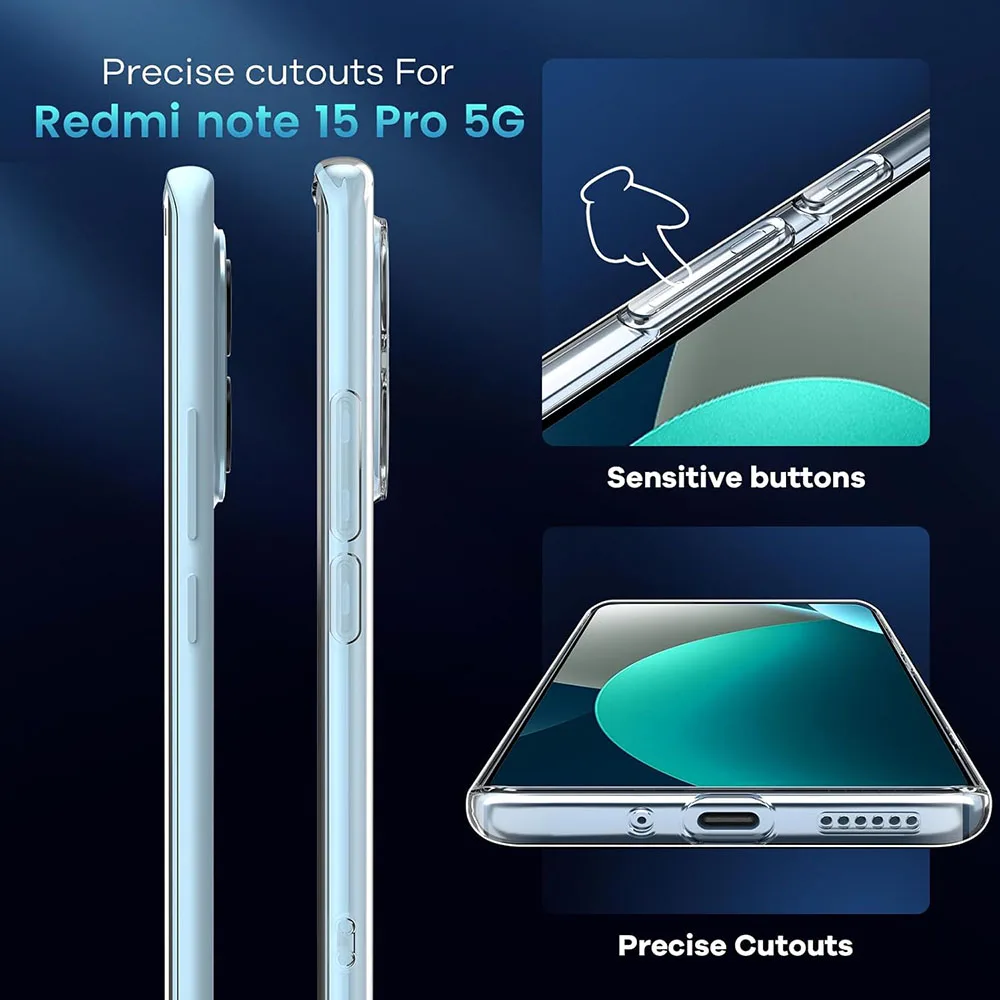 Crystal Clear Ultra-Thin Shockproof Silicone Case