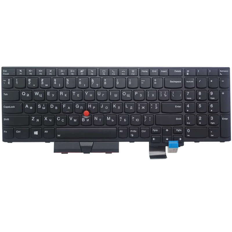 Teclado Russo Retroiluminado para Lenovo Thinkpad T15 Gen2 5n21b44438 Laptop ru Cor Preta Novo - Imagem 2