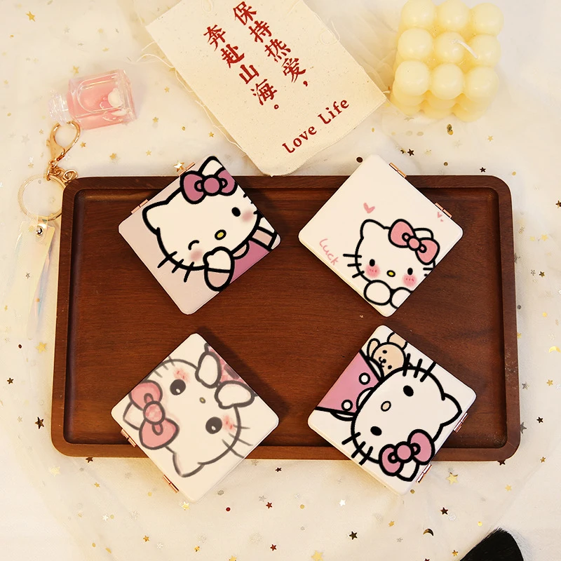 

Портативное складное зеркало для макияжа из розового золота