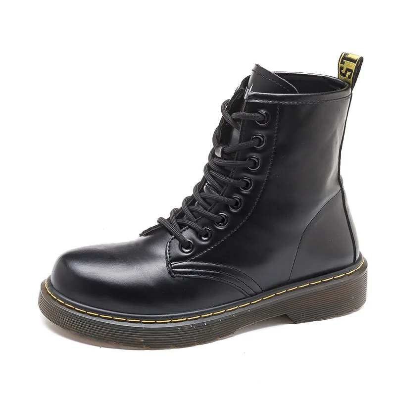 Martin Boots Men's 2024 Autumn Winter New British Style High Top Cool Black Waterproof Casual All-match Casual Women's Boots