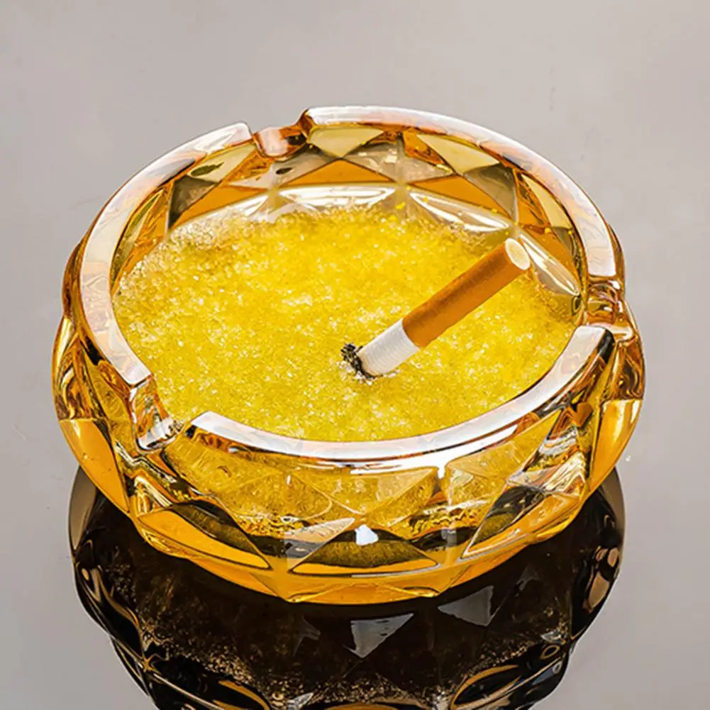 Nordic Home And Office Ins Popular Diamond Crystal Glass Ashtray Portable Decorative Cigar Ashtray Holder 재떨이