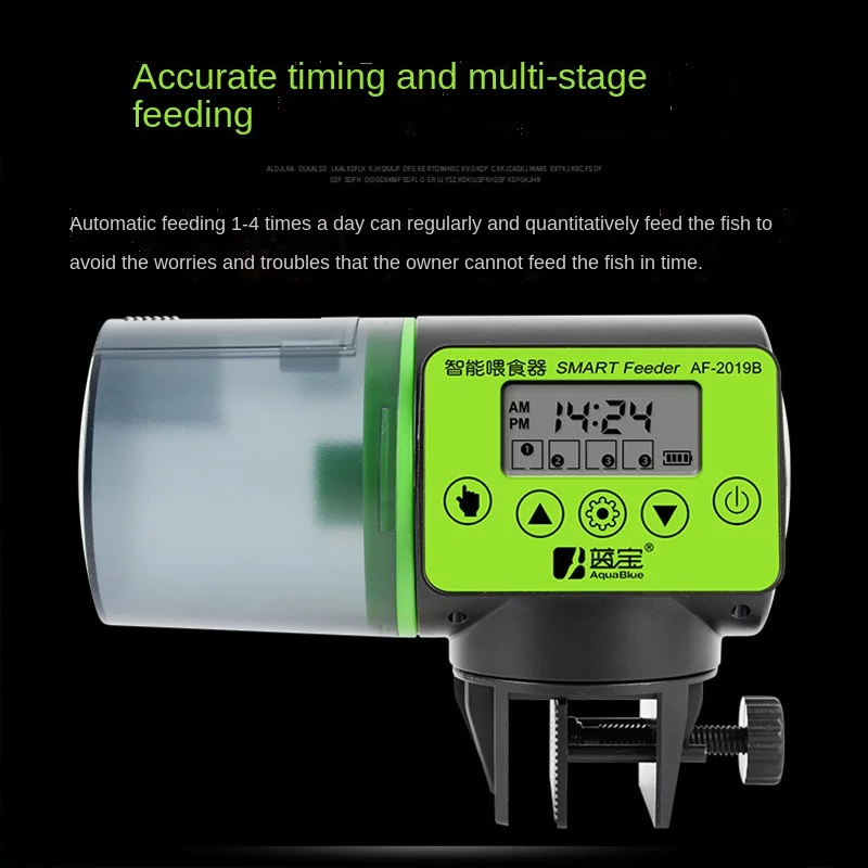 Aquarium Feeder Automatic Tank Auto Fish Timer Digital LCD Automatic Electronic Intellectual Ability Fish Foods Smart Feeder