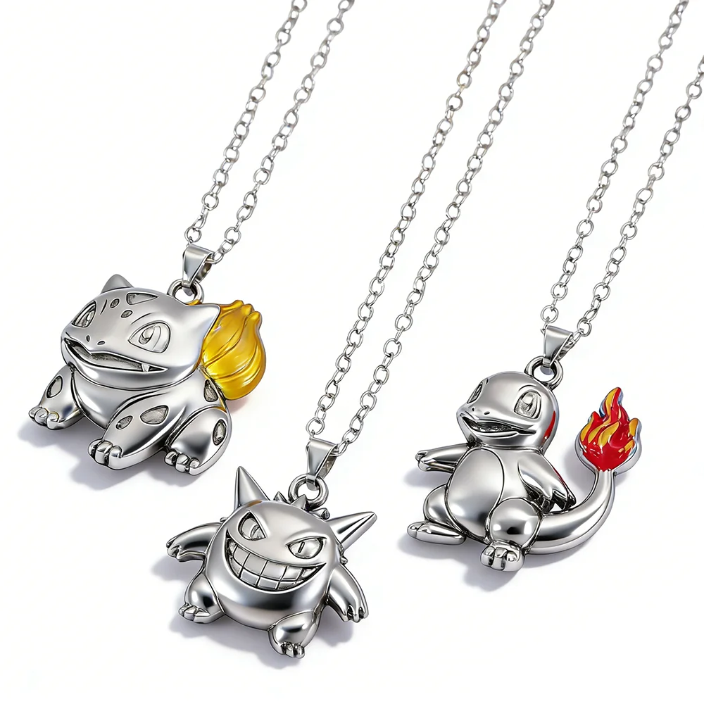 Anime Monster Charm Necklace Featuring Trendy Characters
