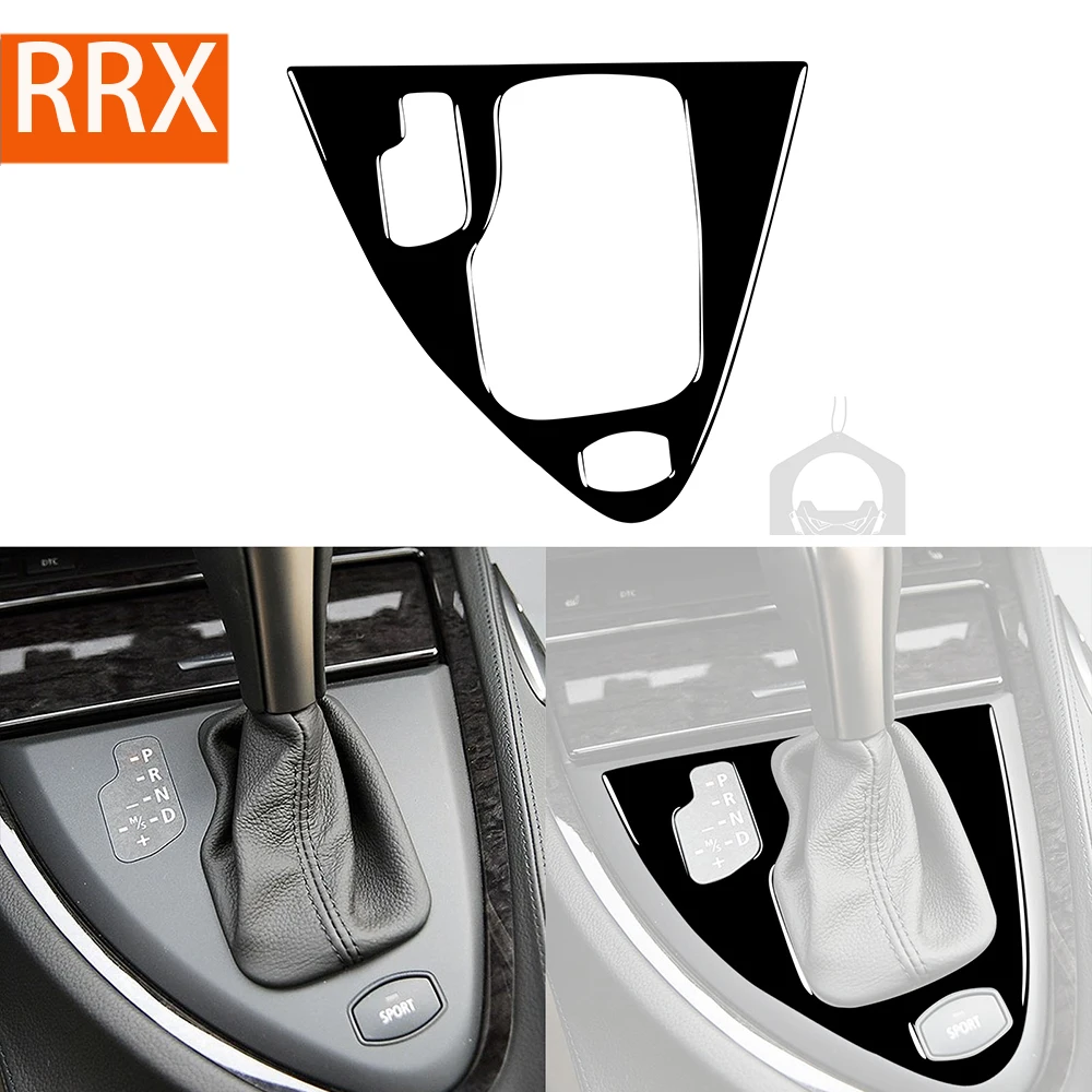 

For BMW 6 Series E63 E64 2004 2005 2006 2007 2008 2009 2010 Automatic Gear Panel Piano Black Sticker Car Interior Accessories
